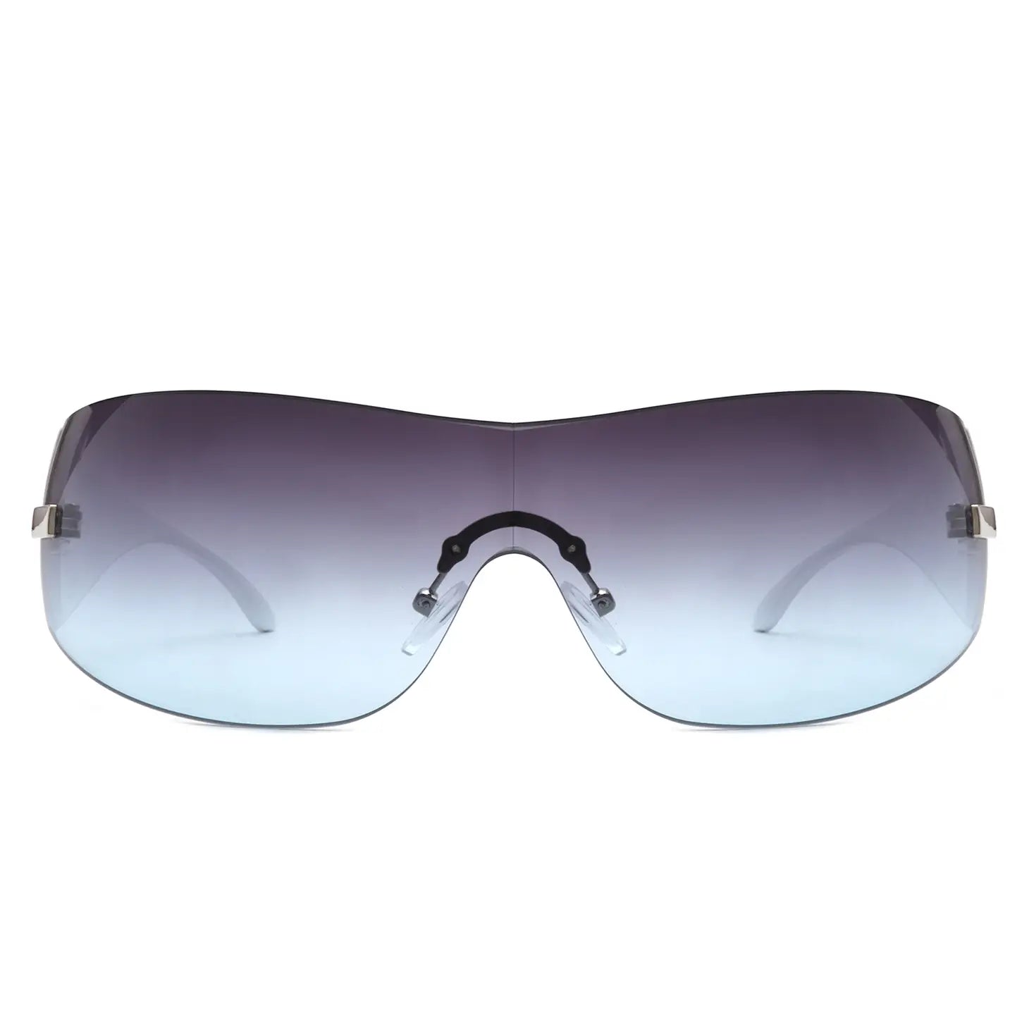 Rawlings Adult White/Red Half-Rim Shield Sunglasses | Rawlings