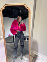 Load image into Gallery viewer, DAUGHTER FAUX FUR CROP COAT