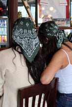 Load image into Gallery viewer, LUCKY GREEN SATIN BANDANA