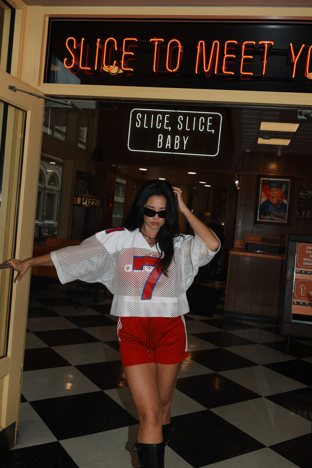 VINTAGE RED BLUE JERSEY