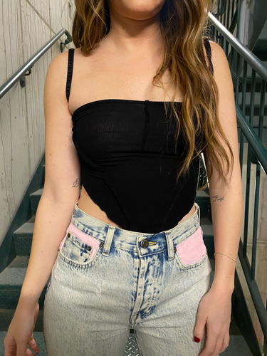 PINK IN POCKET JEANS